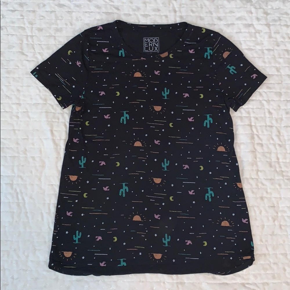 Multi-Graphic Tee.